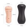 Aivrobta Deluxe Pussy Ass Masturbator-Male Masturbator Toys with Dual Deep Vagina & Anal 3D Realistic Tunnels-4.63 Pounds Lifelike Ass for Adult Masturbation (Black Masturbator)