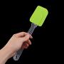 uxcell Silicone Kitchenware Nonstick Cake Cream Butter Dessert Mixing Spatula Scraper Green