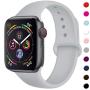 TIMTU Sport Band Compatible with Apple Watch Band 40mm 38mm 42mm 44mm, Soft Silicone Strap Replacement for Apple Watch Series 5 4 3 2 1 for Women/Men