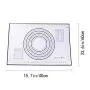 BESTONZON Kitchenware Pastry Mat, Silicone Baking Mat With Measurements,Non Stick Non Slip Pastry Rolling Mat,for Kitchen(40 60 Cm,Black)