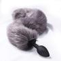 Vibó?Rators Toy for Women Artificial Fox Tail Silicone Anales Plug Couple Game Cosplay Props Anales Trainer Beginner Gray by YSQ-SH