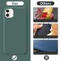 ORNARTO Liquid Silicone Case for iPhone 11, Slim Liquid Silicone Soft Gel Rubber Case Cover for Apple iPhone 11(2019) 6.1 inch-Pine Green