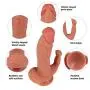 Wushuangyu Lifelike Massager Waterproof Realistic Silicone Di&DLO Body Massage Soft and Health Flesh - Vibrant Toy
