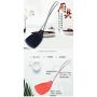 Esonbuy Silicone Shovel Stainless Steel Silicone kitchenware High Temperature Cooking Shovel hot Spoon Colander nonstick Special Spatula