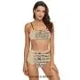 SCOCICI Bikini Swimsuit Swimwear Secluded Wooden Cabin in Woods River Waterfall