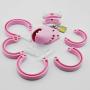 Guiseniour Soft Cage Massager Device with 5 Rings Peniiis Short Sleeve Adullt Six Toys for Men