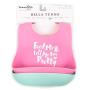 Bella Tunno 2 Piece Pack Feed Me Plus Cant Even Wonder Bib, Pink, Mint