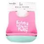 Bella Tunno 2 Piece Pack Feed Me Plus Cant Even Wonder Bib, Pink, Mint