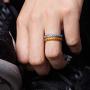 ThunderFit Womens Thin Swivel Rings, 10 Rings / 8 Rings / 4 Rings / 1 Ring - Stackable Silicone Wedding Rings - 2.5mm Wide - 2mm Thick