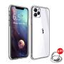 IYOU Compatible with iPhone 11 Case,Clear Anti-Scratch Shock Cover Toughened Glass Back + Flexible TPU Frame Protective Cases for 2019 iPhone 11 (6.1 Inch) -Crystal Clear