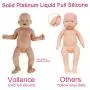 Vollence 23 inch Realistic Reborn Baby Dolls That Look Real,Not Vinyl Material Dolls,Solid Full Silicone Body Baby Dolls,Handmadelifelike Newborn Baby Dolls - Boy