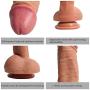 8.3-inch Huge Beginner Simulation Soft Suction Cup Perfect Massager Toy Magic Stick Handheld Silicone Waterproof Rod CHUKRUK1007