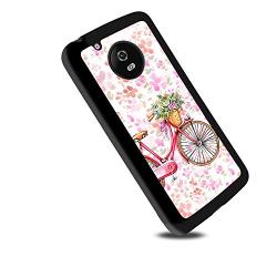 Moto G5 Case,Flexible Soft TPU Cover Shell,Slim Silicone Black Rubber Non-Slip Durable Design Protective Phone Case for Moto G5 -Bicycle