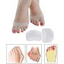 (2 Pairs) Instantly Sooth & Relieve Metatarsal Foot Pain- Premium Ultra-Soft Silicone Provide All Day Comfort & Pain Relief for Diabetic feet, Metatarsalgia, Mortons Neuroma, Bunion, High Heels & More