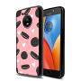 Moto E4 Case,Flexible Soft TPU Cover Shell,Slim Silicone Black Rubber Non-Slip Durable Design Protective Phone Case for Moto E4 -Biscuits