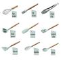 WSPQ Kitchenware Set, Silicone Cooking Utensil Set, Suitable for All Kinds of Cooking, Baking, Including Spatula, Soup Spoon, Colander, Pasta Spoon