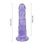 Suction Cup Silicone Large Women to Toys 7.87 Inch - Blue