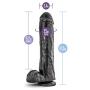 11.5&quot Extra Long Thick Realistic Dildo - Monster Cock and Balls Dong - Sex Toy for Women - Sex Toy for Adults (Black)