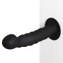 LILER Suction Cup Butt Anal Plug Prostate Massager - Body Safe Silicone - Best for Men, Women or Couples (Black)