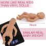 Vollence 18 inch Sleeping Full Body Silicone Baby Dolls,Not Vinyl Material Dolls,Eye Closed Realistic Newborn Real Baby Dolls That Look Real, Soft Handmade Silicone Lifelike Baby Doll - Boy