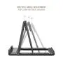 MoKo Phone/Tablet Stand, Foldable Desktop Holder for Devices(6-11") Fit iPhone 11 Pro Max/11 Pro/11, iPad 10.2" 2019, iPhone Xs/Xs Max/Xr/X, iPad Air 3, Mini 5, Galaxy Note 10 Plus, Black(Large Size)
