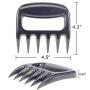 JunbosiKitchenware BBQ Grill Set Silicone Grill 4 Piece Set Silicone Gloves Two Piece Set Brush Clip,Red