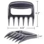 JunbosiKitchenware BBQ Grill Set Silicone Grill 4 Piece Set Silicone Gloves Two Piece Set Brush Clip,Red