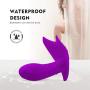 Wearable Wireless Remote Control with 10 Modes Waterproof USB Rechargeable Silicone Toy for Women