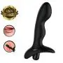 Amal Trainer Beads Plug for Advanced Users Handheld PrōStǎTē Vibration Massager, Waterproof Silent 7 Frequency Vib Silicone Toy Black By YSQSH