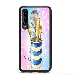 Samsung Galaxy A50 Case, Kitchenware Shock-Absorption TPU Rubber Bumper Samsung Galaxy A50 Case, Ultra Thin Slim Protective Cover for Samsung Galaxy A50-Black