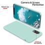 SURPHY Silicone Case for iPhone Xs iPhone X Case, Slim Liquid Silicone Soft Rubber Protective Phone Case Cover (with Soft Microfiber Lining) Compatible with iPhone X iPhone Xs 5.8", Mint Green