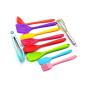 silicone kitchenware cooking set of spatulas spoons heat resistant 10pcs multicolour kitchen baking tool sets 10pcs stylish travel party spatula spoon cookware color heat-resistant whisk shovel