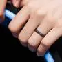 ThunderFit Womens Thin Swivel Rings, 10 Rings / 8 Rings / 4 Rings / 1 Ring - Stackable Silicone Wedding Rings - 2.5mm Wide - 2mm Thick