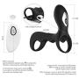 Vibrating Male Wand Massager Rechargeable Wireless Remote Control Back Neck Shoulder Relaxation Massaging with Multiple Men Vibrator Medical Silicone Vibration Toys,Best Relaxing Gift Toy