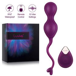 Kegel Balls for Women Tightening Bladder Control, Luvkis Wireless Remote Control Ben-wa Balls Excercise Wights for Beginners Bladder Pelvic Muscle Strengthening, Rechargeable and Waterproof