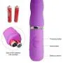 WELLWANTED 10 Modes Silicone G-Spot Vibration Clitoral Stimulate Masturbation Massager Sex Toy for Women, Purple, 6.4 Ounce