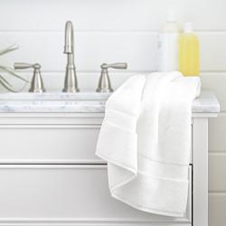 Pinzon Heavyweight Luxury Cotton Hand Towel - 30 x 20 Inch, White