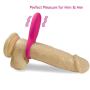 CNHIDEE Cock Penis Ring Prolonging Delay adult sex toys with Vibrator For man women couple Silicone USB Rechargeable 7 multi-speed Waterproof Quiet,Pink,0.6 Ounce
