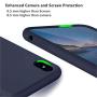 iPhone X Silicone Case, XSHNUO Liquid Silicone Gel Rubber Ultra Thin Case with Soft Microfiber Cloth Lining Cushion for Apple iPhone X (2017) 5.8 inch (Midnight Blue)