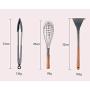 LDGR Pancake Spatula Wooden Handle with 9 Sets of Silicone Handles Cooking Spoon Shovel Kitchenware Set (Size : 9 Piece)