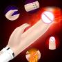 Wytinug 12 Frequency Vibe Heating Telescopic Rotating Beads GSport Vibrantor Rabbit Messager Clǐto??s Stimulator Relax Toy for Women and Couples