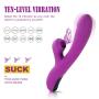 Portable 30-Speed Vibrating Silicone Waterproof Massager Dual Vibration Home Personal Fitness Massage