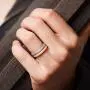 ThunderFit Womens Thin and Stackable 4 Pack Silicone Rings Wedding Bands 2.5mm Width - 2mm Thick