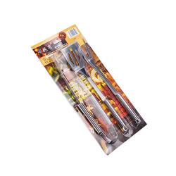 Outdoor Kitchen Barbecue Grill Accessories 3 Piece Set