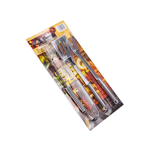 Outdoor Kitchen Barbecue Grill Accessories 3 Piece Set