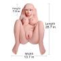 Lifelike Mens Body Care Life Size Full Body Realistic Dolls Lifelike Male Adult Toys with 3 Openings Safe TPR Material for Man Gifts (29×15×11in)