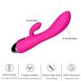 Sexovibe 2019 Wonderful Gift Full Silicone Massager Toy 7 Frequency Wand Vǐbrantor for Women Cordless Rechargeable Rabbit Stick 100% Secret Packing