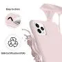 ORNARTO Liquid Silicone Case for iPhone 11 Pro, Slim Liquid Silicone Soft Gel Rubber Case Cover for Apple iPhone 11 Pro(2019) 5.8 inch-Pink Sand