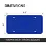 Rightcar Solutions Flawless Silicone License Plate Frame - Rust-Proof. Rattle-Proof. Weather-Proof. - Blue