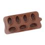 REDAN Coffee Bean Cake Mold Silicone Mold for Candy Ice Chocolate Bakeware Kitchenware Mould 7 Holes